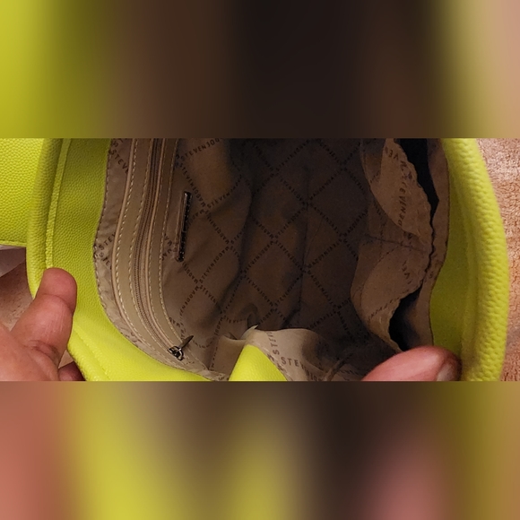 Cyber Lime Shoulder Steve Madden Bedazzled Purse - Picture 10 of 11